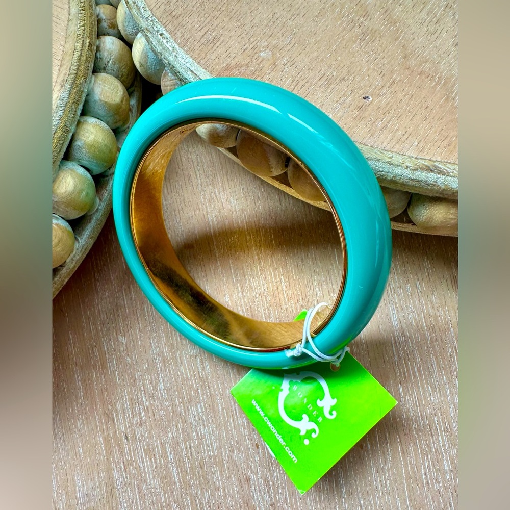🆕🔖 C Wonder Bangle Bracelet ✨ Turquoise Blue ✨ NWT!